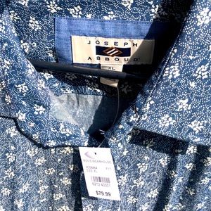 Joseph Aboud blue floral shirt